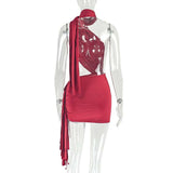 Chic White Asymmetric Dress image 5