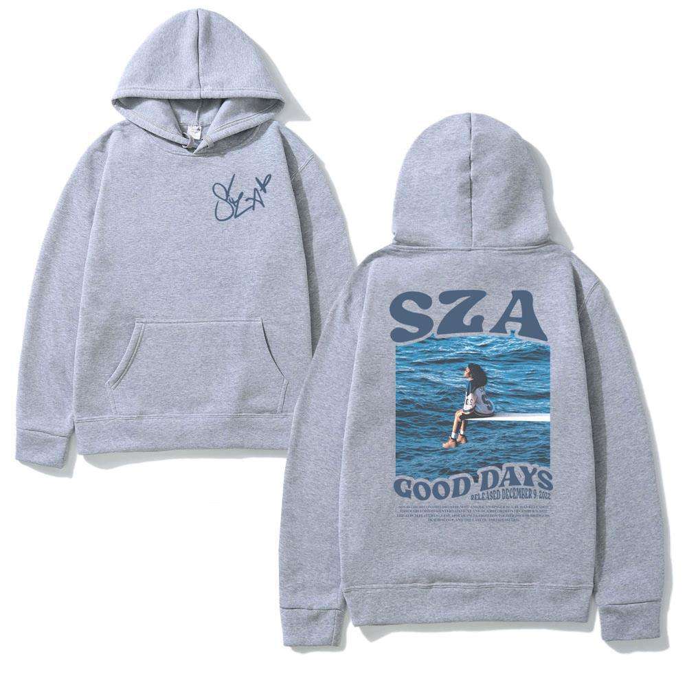 Good Days Pullover Sweatshirts Hoodie - S, Grey image