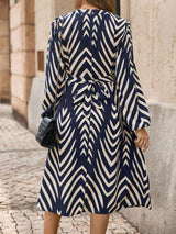 Stylish Geometric Pattern Dress image 2