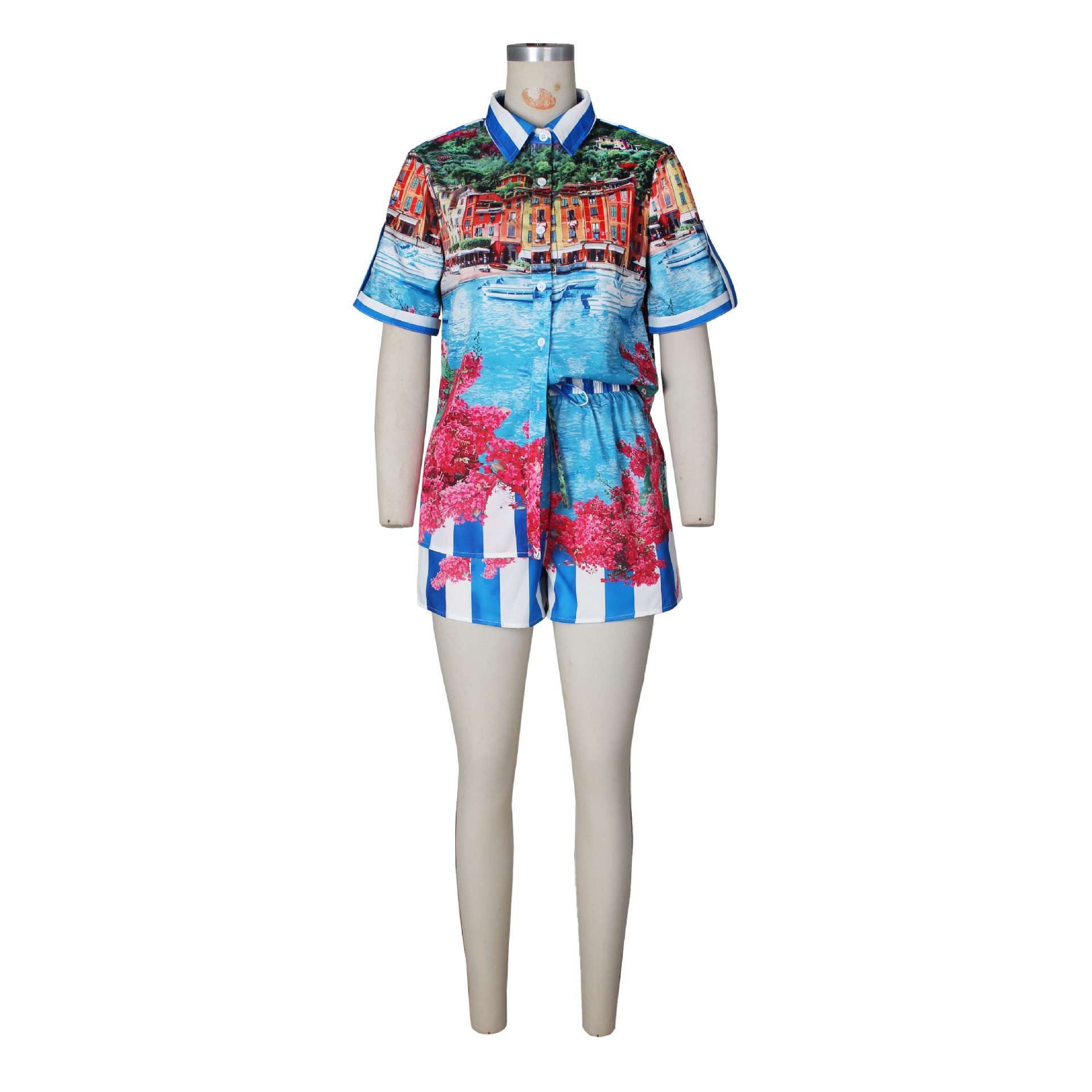 Colorful Printed Shirt & Shorts Sets image 6