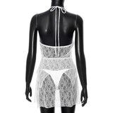 Elegant Lace Cami Dress with Ruffle Details image 4