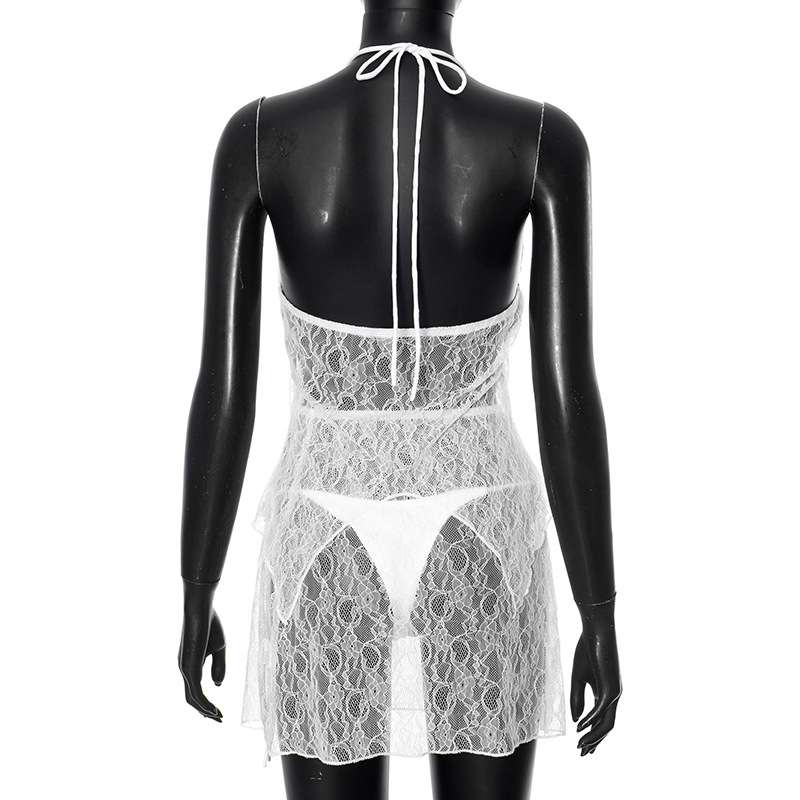 Elegant Lace Cami Dress with Ruffle Details image 4