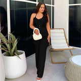 Halter V-neck 3d flower Crochet Jumpsuit image 5