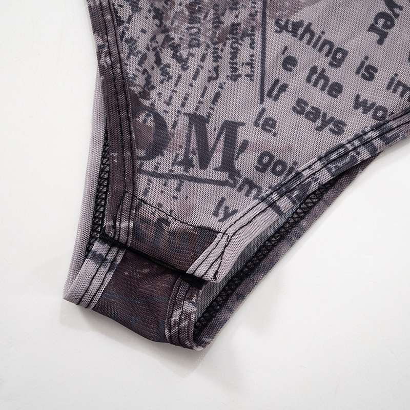 Noir Whisper Mesh Bodysuit image 4