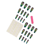 Glow-in-the-Dark Mushroom Nail Art Stickers image 1