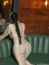 Stylish Snake Print Jumpsuit image 4