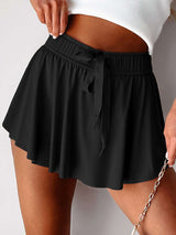 Layered Lounge Skirts - L, Black image