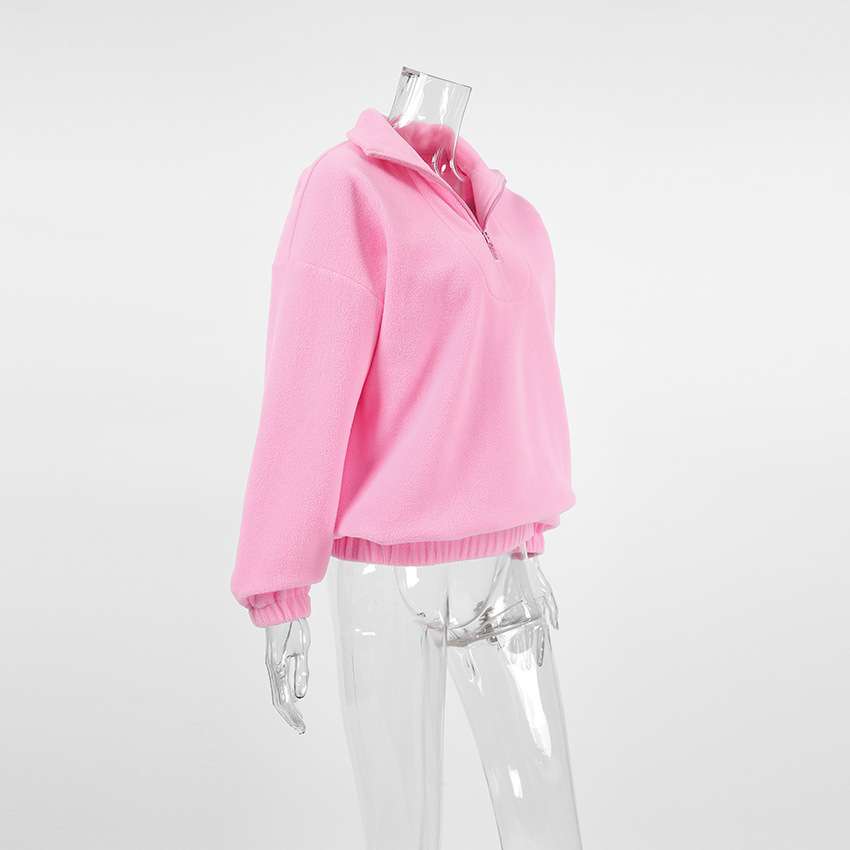 Casual Quarter-Zip Fleece Pullover image 6