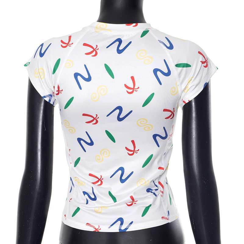 Stylish Summer Top with Abstract Colorful Print image 3
