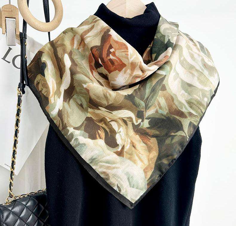 Vintage Floral Print Scarf image 4