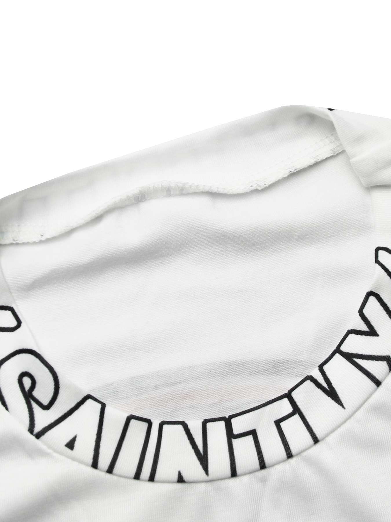 Retro Color Block Graffiti Letter T-Shirt image 6