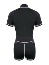Athletic Two-Piece Set with Contrast Stitching image 4