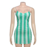 Striped Ribbed Knit Mini Dress image 3