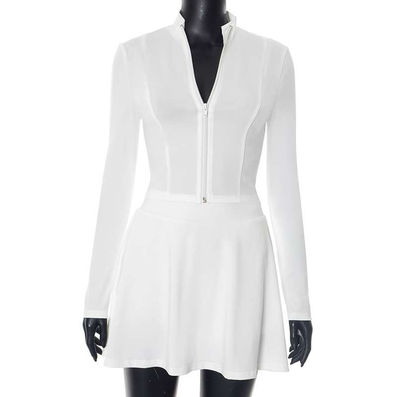 Zip-Up Top with Flared Skirt image 6