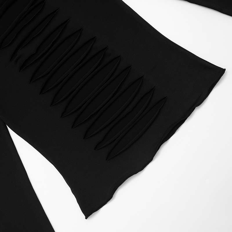 Black Off-Shoulder Cut-Out Top image 4