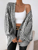 Oversized Cable Knit  Cardigan Jacket image 5