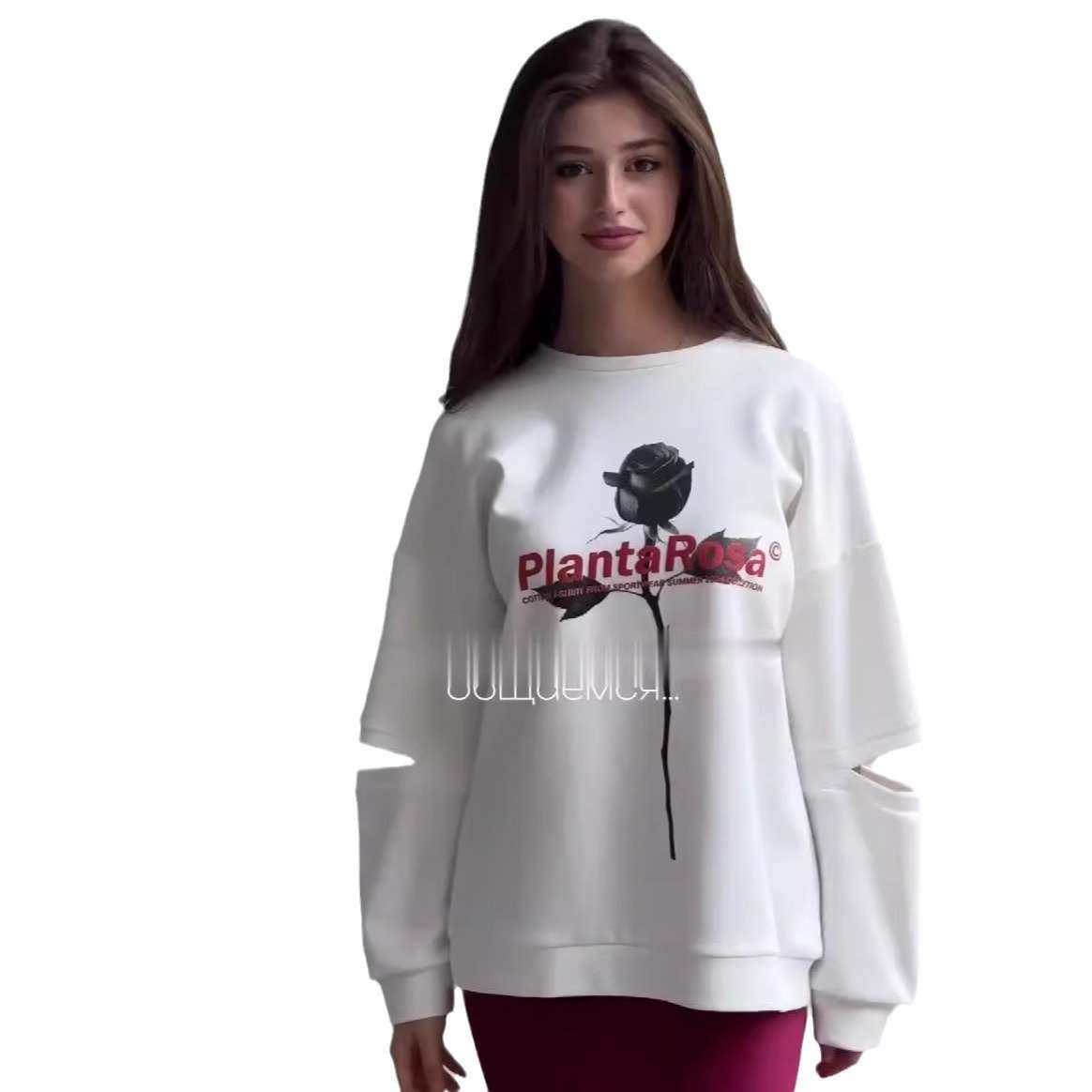 Versatile Pullover Sweater - M, White image