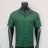Mens Zigzag Pattern Button-Up Shirt image 3