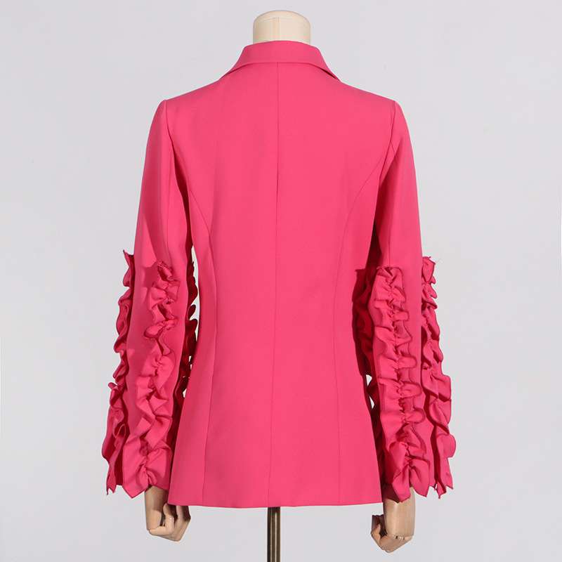 Notched Lapel One Button Women Suit image 3