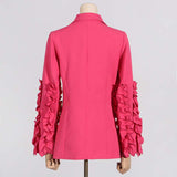 Notched Lapel One Button Women Suit image 3