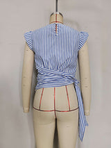 Striped Tie-Wear Top image 3