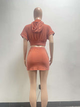 Zip-Up Cropped Jacket & Mini Skirt Set image 7