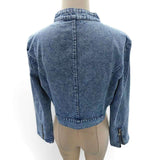 Light-Wash Jacket with Zipper Details image 5