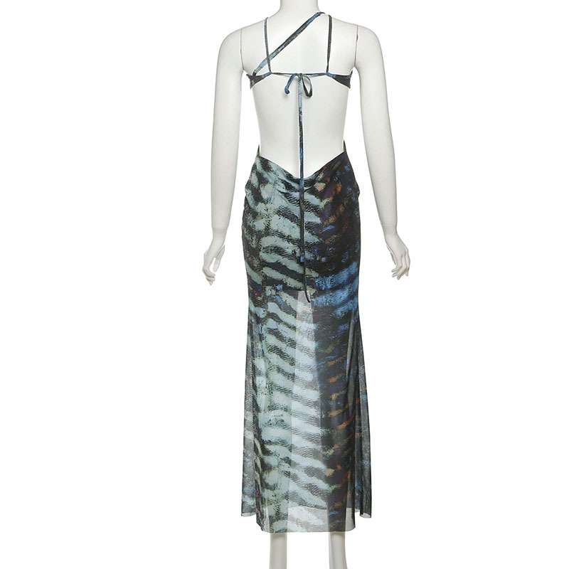 Elegant Tie-Dye Maxi Dress image 6