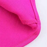 Elegant Hot Pink Asymmetrical Slip Dress image 7