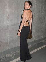 Asymmetrical Cutout Maxi Dress image 2
