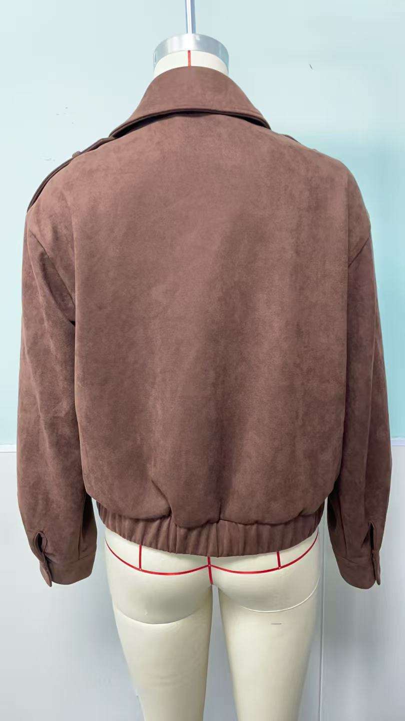 Brown Cropped Jacket image 6