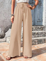 Wide Leg Flowy Pants Palazzo Trousers image 2
