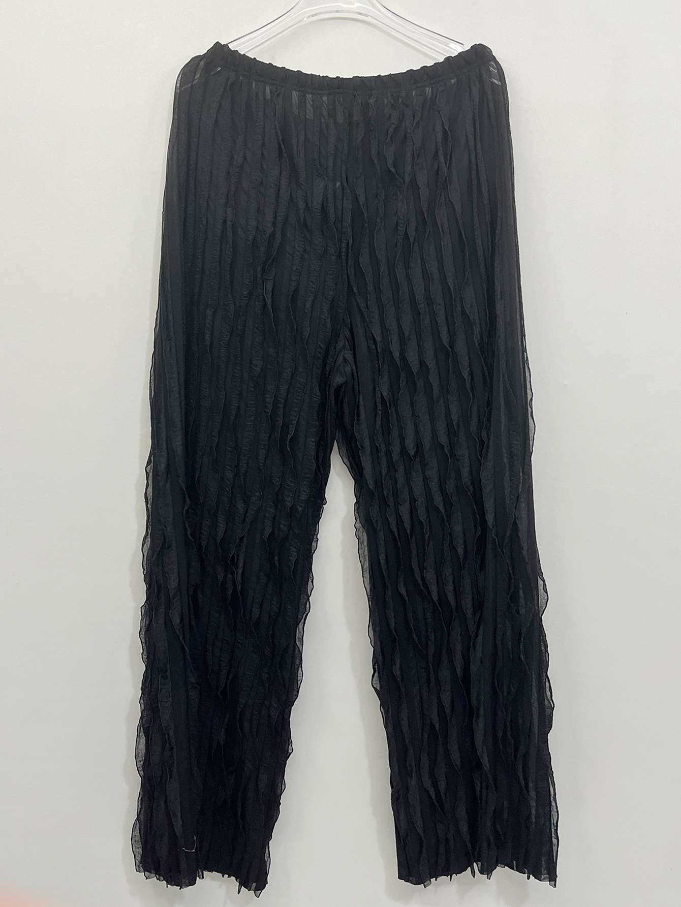 Wave Ruffles Wide Leg Pants image 3