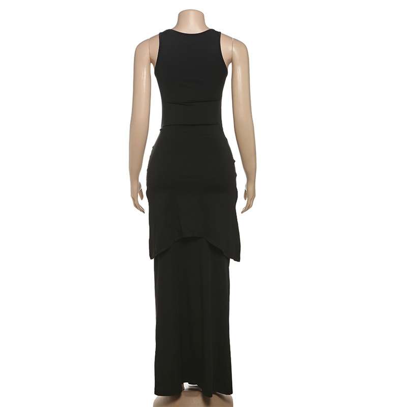 Sleeveless Maxi Dress with Side Slit image 7