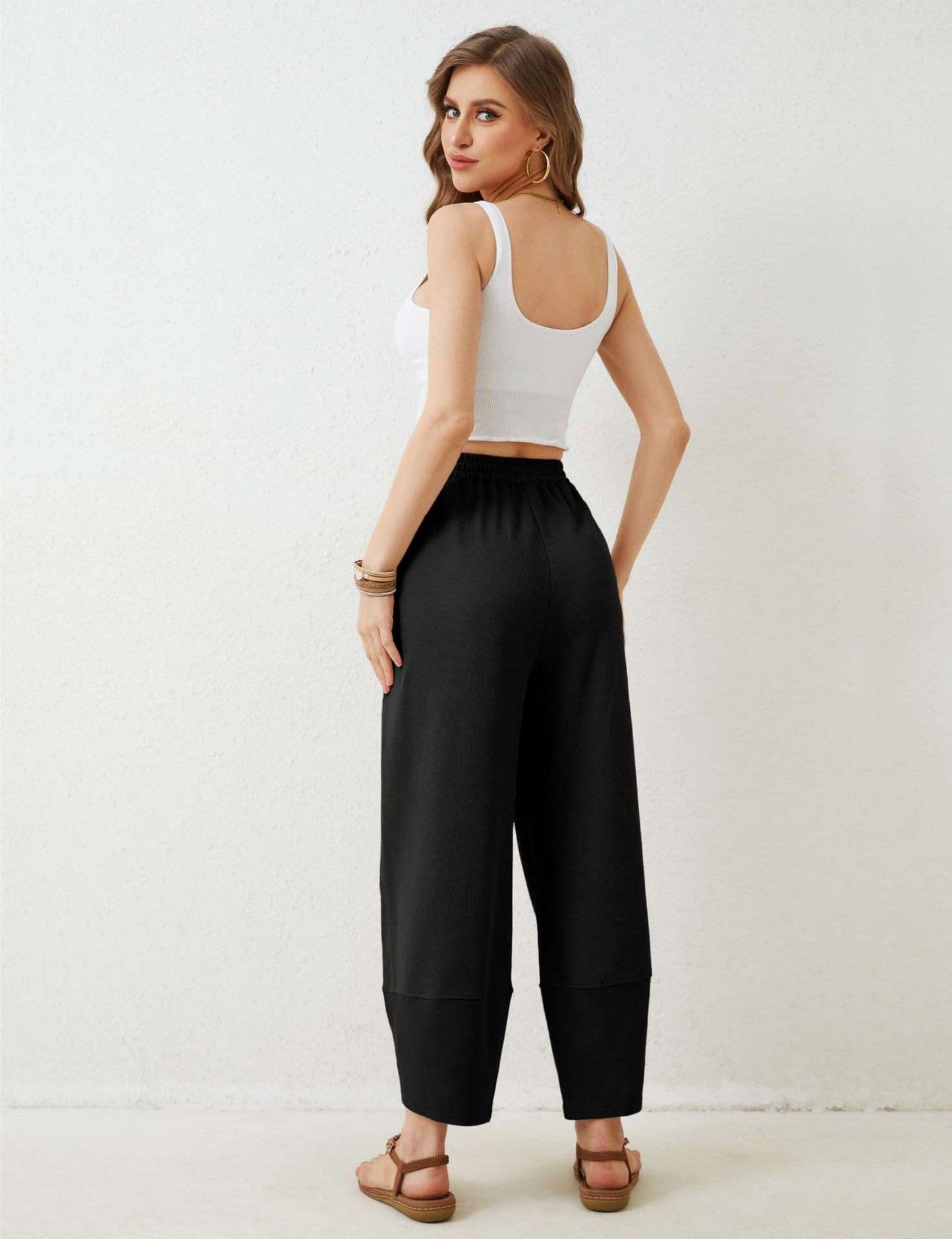 Loose-Fit Harem Pants image 5