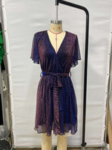 Elegant Wrap Dress with Puff Sleeves image 2