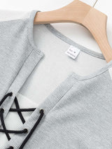 Stylish Men's Casual Laced Front T-Shirt & Pants Set image 4