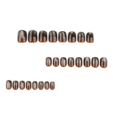 Metallic Brown Gel Nail Art image 5