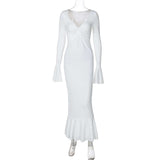 V-Neck Luxury Evening Party Dress image 5