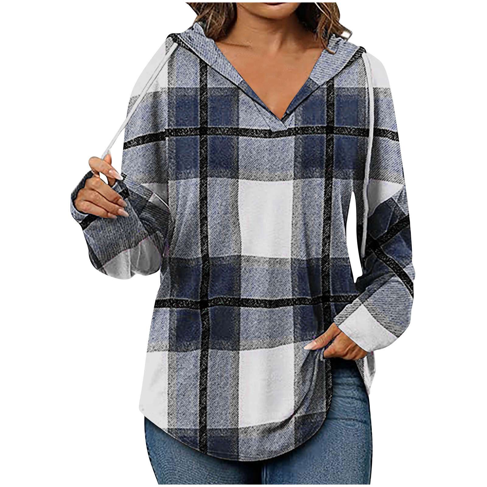 Plaid Hooded Flannel Shirt image 0