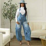 Oversized Jumpsuit with Zipper Details image 1