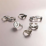 Alloy Statement Ring Set image 1