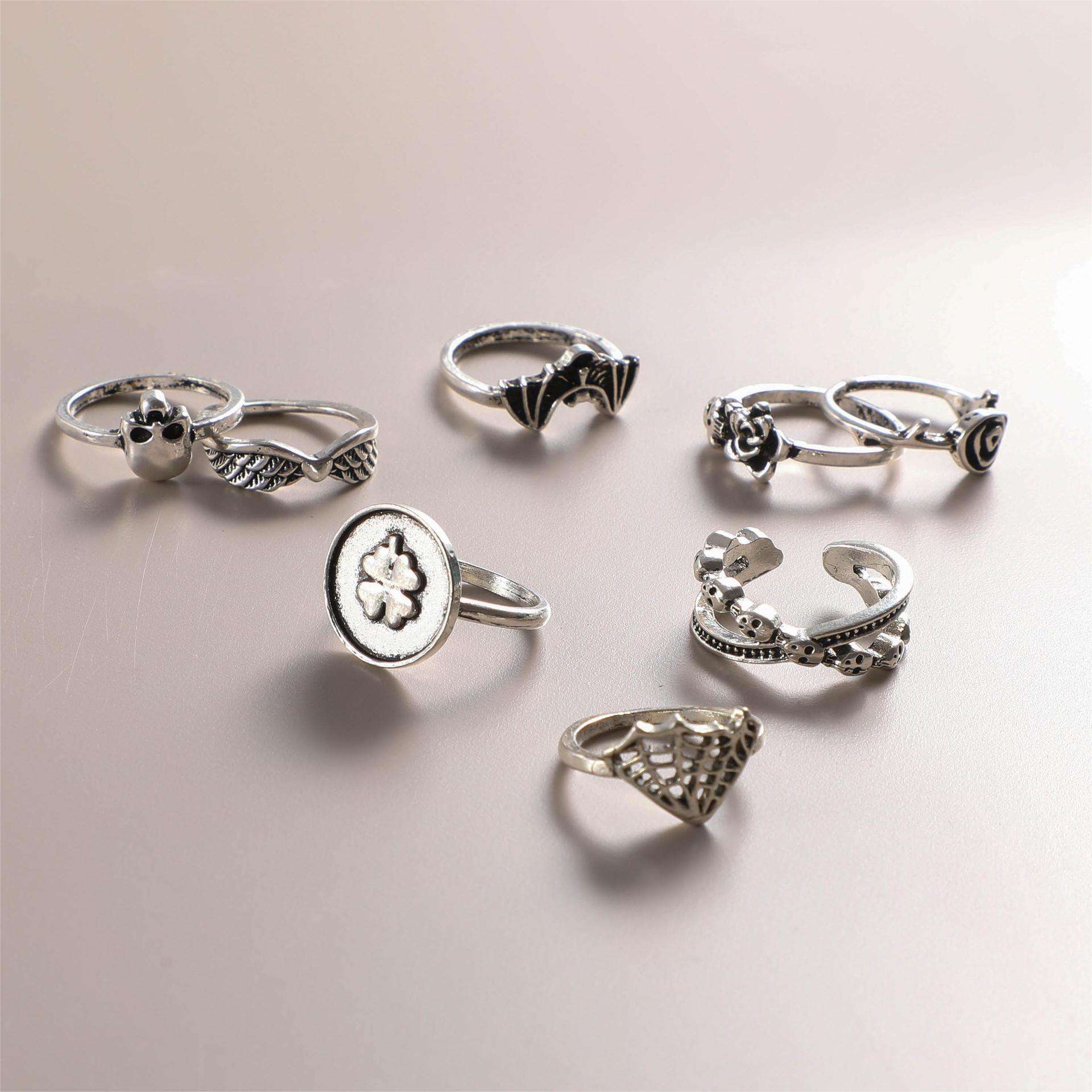 Alloy Statement Ring Set image 1