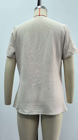 Elegant Draped Short-Sleeve Top image 5