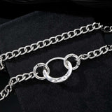 Silver Chain Necklace with Pendant image 4