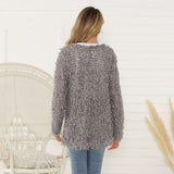 Button Front Fuzzy Cardigan image 2