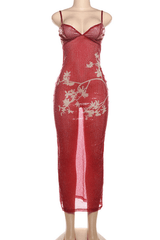 Sheer Sequined Bodycon Maxi Dress image 2