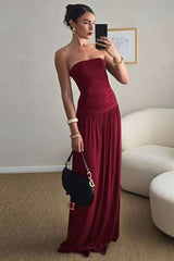 Elegant Strapless Maxi Dress image 1