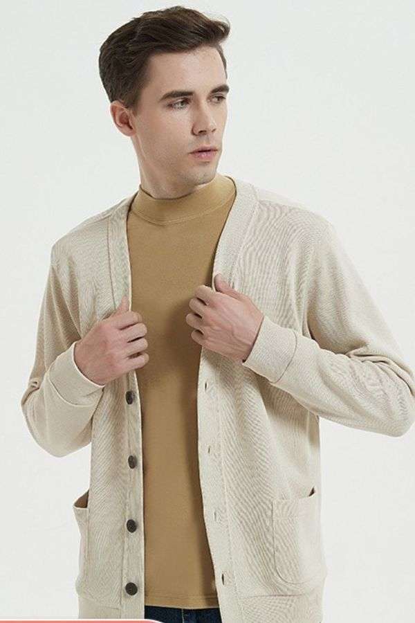 V Neck Down Sweaters Cardigan image 1