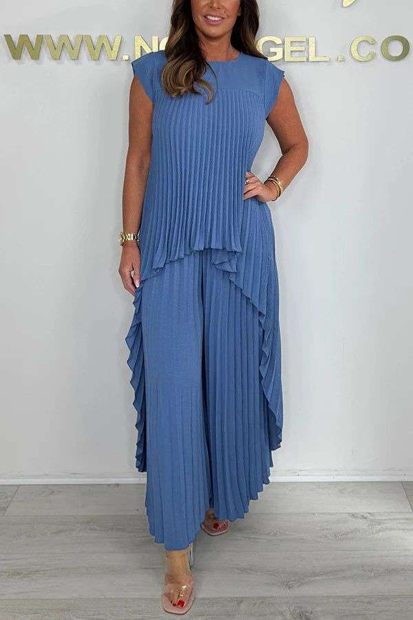 Pleated Two-Piece Set image 0